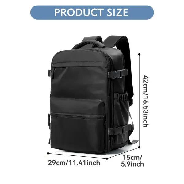 Velwel-Reise-Rucksack mit Kompressionsbeutel – Perfekt für Kleidung & Reisen