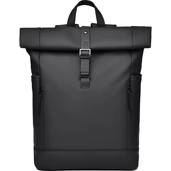 Rolltop Rucksack schwarz – wasserdicht und stilvoll für Arbeit und Freizeit