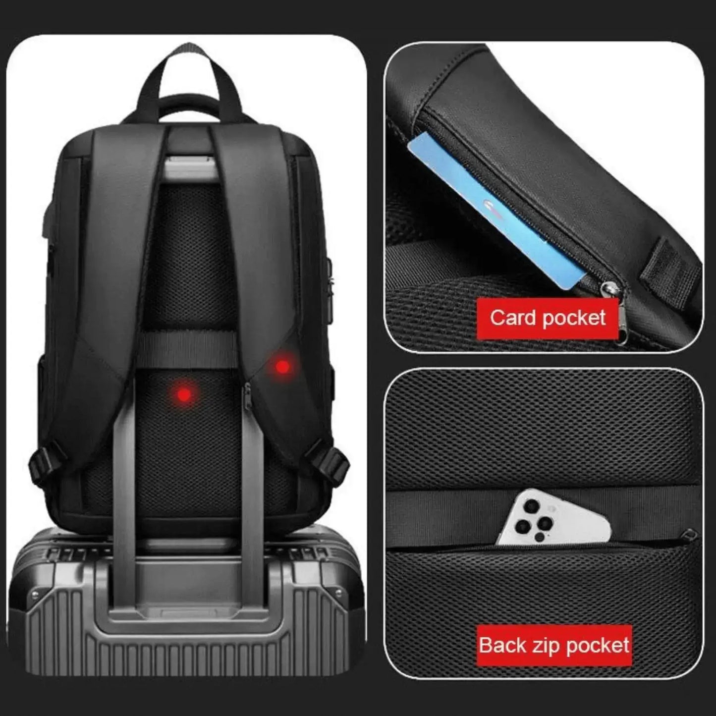 Business-Rucksack Herren – bequem getragen, ideal für Reisen und Geschäftsfahrten