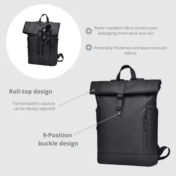 Velwel-Rolltop Rucksack