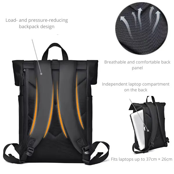 Velwel-Rolltop Rucksack