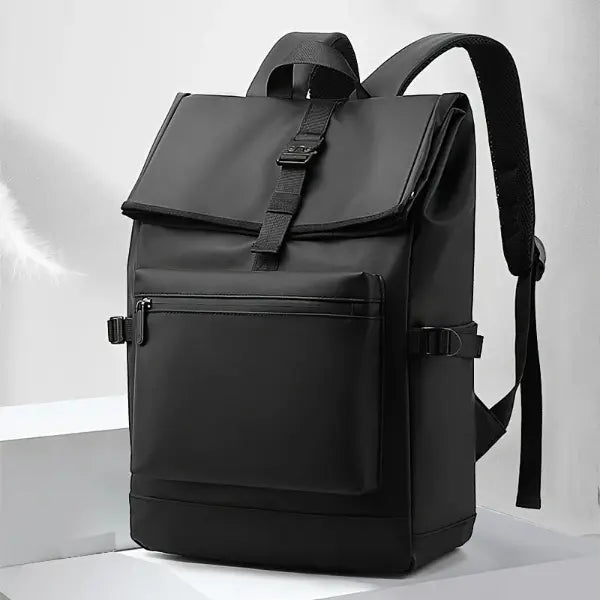 Rebel Rolltop Rucksack Schwarz – wasserdicht, geräumig und ideal für Uni oder Arbeit