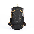 Velwel Wanderrucksack in Schwarz und Gelb — Vorderansicht, leicht und ergonomisch für die Wanderung