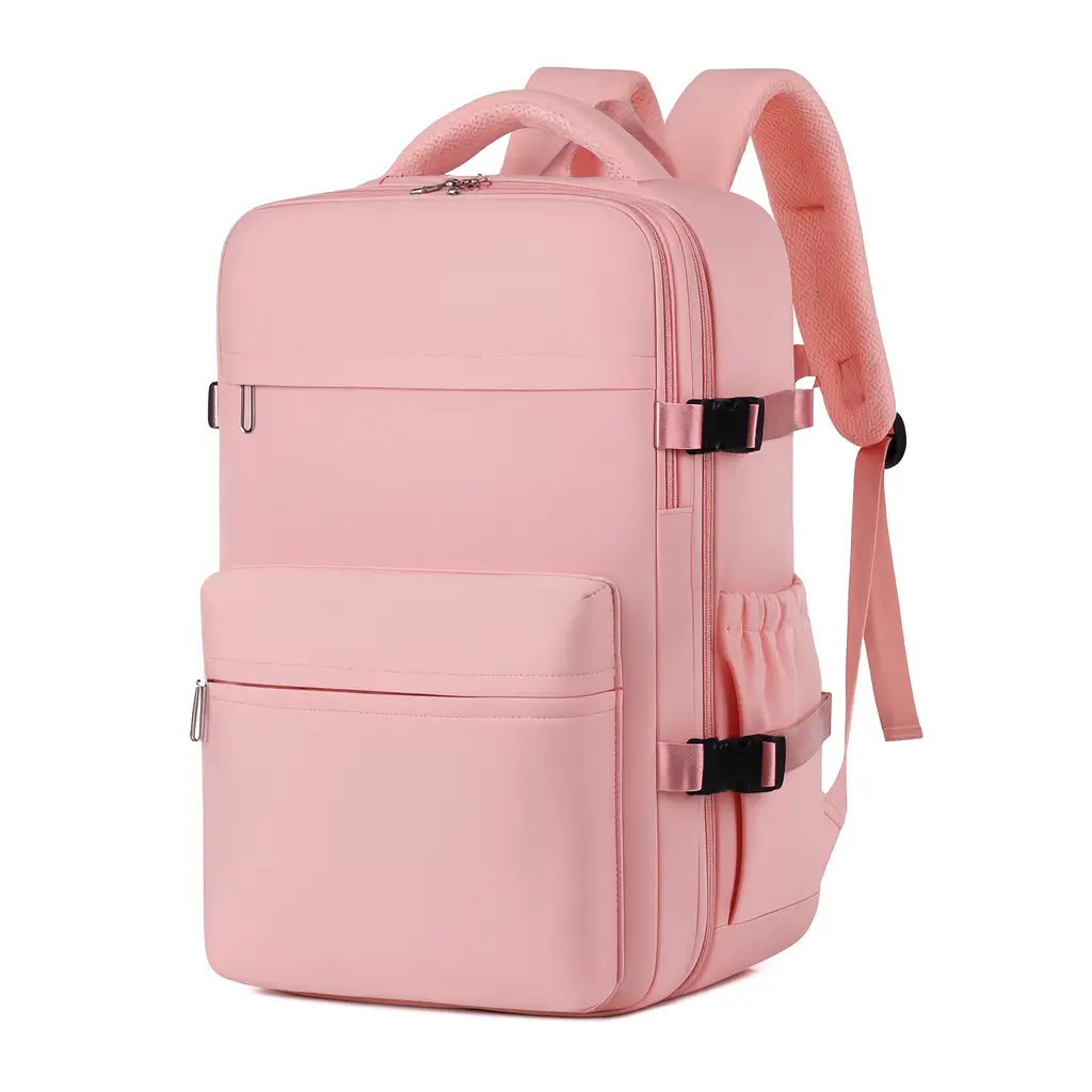 Reiserucksack wasserdicht mit Kompressionssystem – platzsparender Handgepäck-Rucksack mit Vacuum-Funktion, ideal für Reisen und Wochenendausflüge.