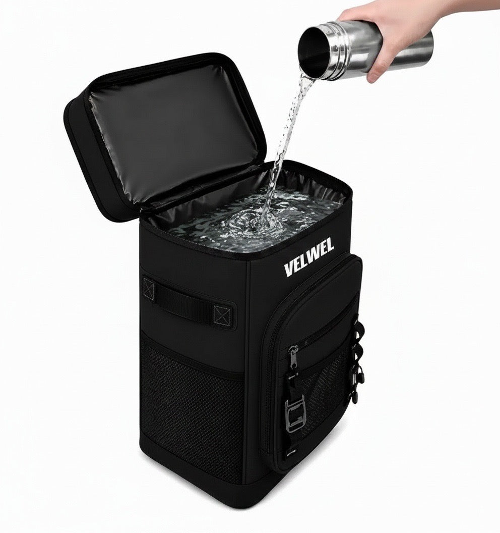 Velwel Kühltasche wasserdichtes Innenfutter – Eiswasser läuft nicht aus, 100% dicht