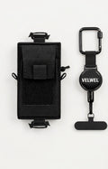 Velwel Retraktor und Pocket Tasche — das perfekte Duo für sichere Handyhalterung beim Wandern